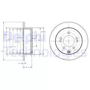 Delphi BG4327 Тормозные диски