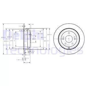 Delphi BG4335 Тормозные диски