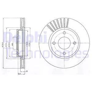 Delphi BG4337 Тормозные диски