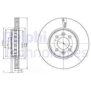 Delphi BG4536C Гальмівні диски