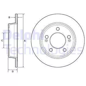 Delphi BG4559C Тормозные диски