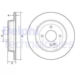 Delphi BG4564 Тормозные диски