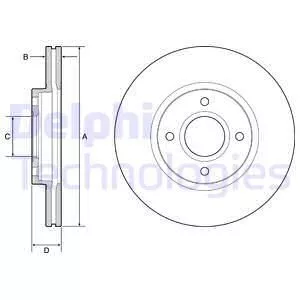 Delphi BG4569C Гальмівні диски