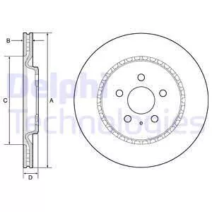 Delphi BG4643C Тормозные диски