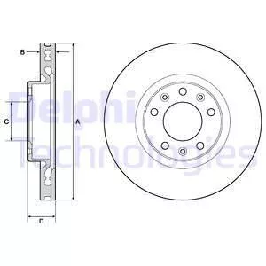 Delphi BG4669C Гальмівні диски