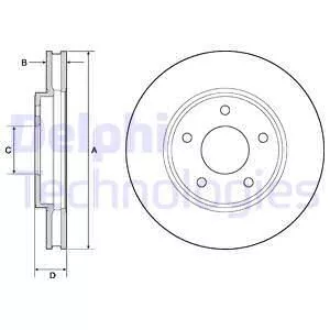 Delphi BG4678C Гальмівні диски