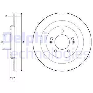 Delphi BG4688C Тормозные диски