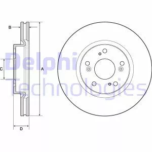 Delphi BG4698C Гальмівні диски