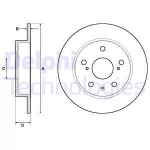 Delphi BG4709C Тормозные диски