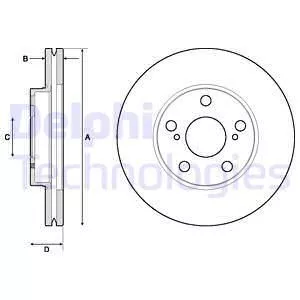 Delphi BG4711C Тормозные диски