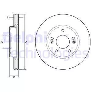 Delphi BG4745C Тормозные диски