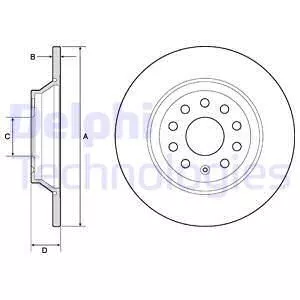 Delphi BG4751C Тормозные диски