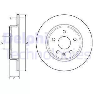 Delphi BG4761C Тормозные диски