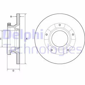 Delphi BG4784C Гальмівні диски