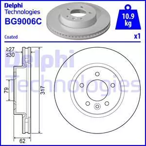 Delphi BG9006C Тормозные диски