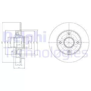 Delphi BG9021RS Гальмівні диски