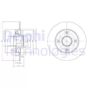 Delphi BG9021RSC Тормозные диски