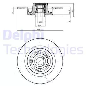 Delphi BG9026RS Гальмівні диски