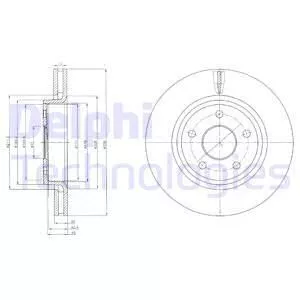 Delphi BG9058 Гальмівні диски