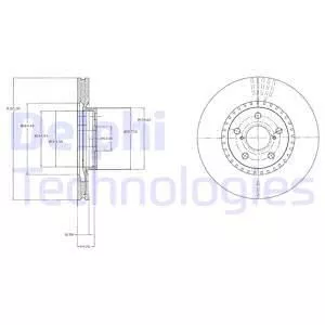 Delphi BG9074 Тормозные диски