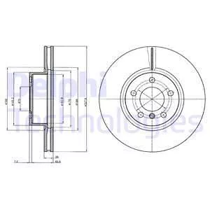 Delphi BG9108 Тормозные диски