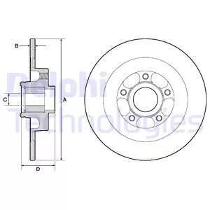 Delphi BG9138RS Тормозные диски