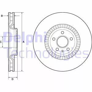 Delphi BG9171C Тормозные диски