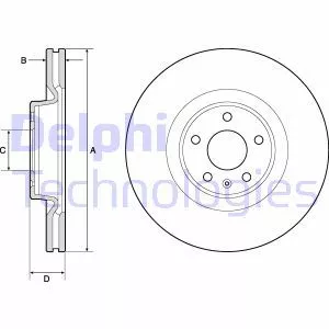 DELPHI BG9181C Тормозные диски