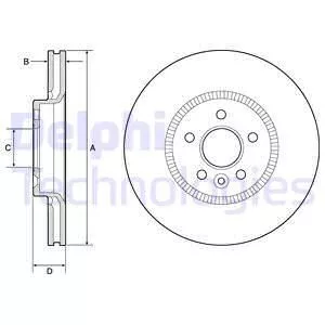 Delphi BG9184C Тормозные диски