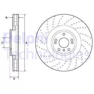 Delphi BG9185C Тормозные диски