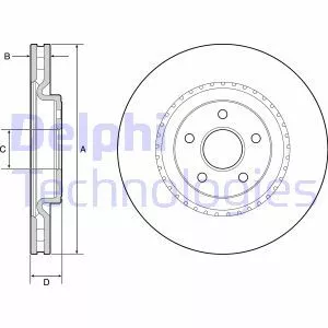 Delphi BG9213C Гальмівні диски