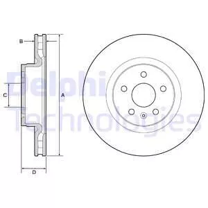 Delphi BG9220C Тормозные диски