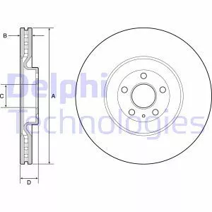 Delphi BG9233C Гальмівні диски