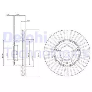 Delphi BG9692 Гальмівні диски