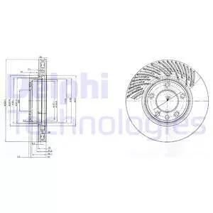 Delphi BG9773 Гальмівні диски