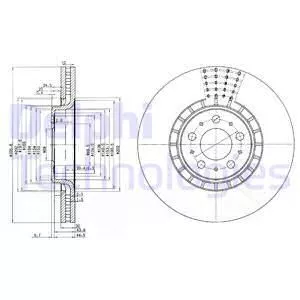 Delphi BG9783C Гальмівні диски