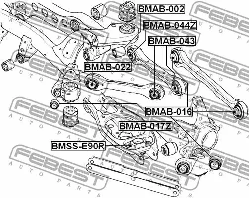 Febest BMAB-016 Сайлентблок рычага