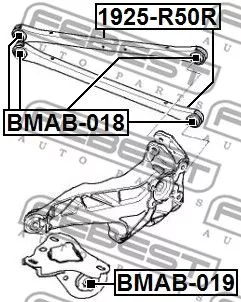 Febest BMAB-018 Сайлентблок ричагу