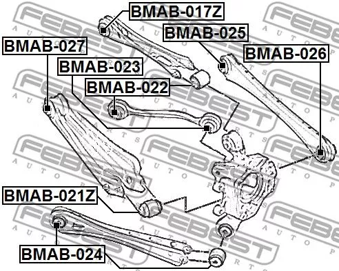 Febest BMAB-021Z Сайлентблок рычага