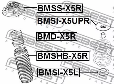 Febest BMSI-X5L Тарелка пружины