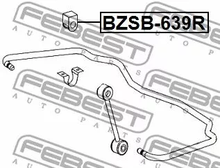 Febest BZSB-639R Втулка стабілізатора