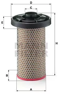 MANN-FILTER C14150 Воздушный фильтр