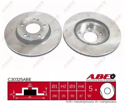 ABE C30325ABE Гальмівні диски