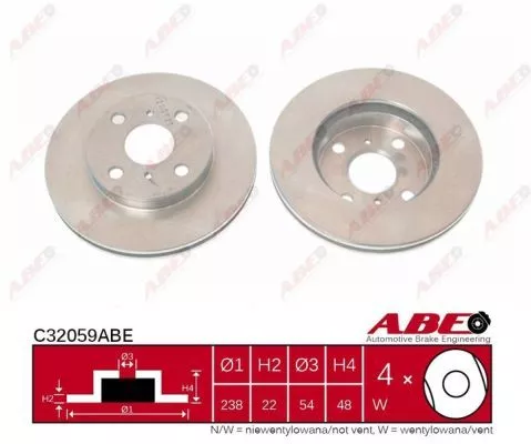 ABE C32059ABE Тормозные диски