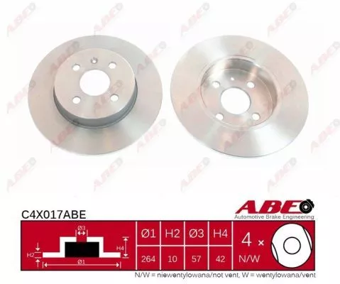 ABE C4X017ABE Тормозные диски