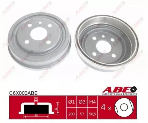 ABE C6X000ABE Тормозной барабан