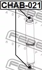 Febest CHAB-021 Амортизатор