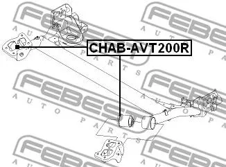 Febest CHAB-AVT200R Сайлентблок балки