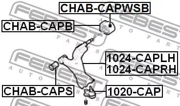 Febest CHAB-CAPWSB Сайлентблок рычага