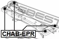 Febest CHAB-EPR Сайлентблок задней балки